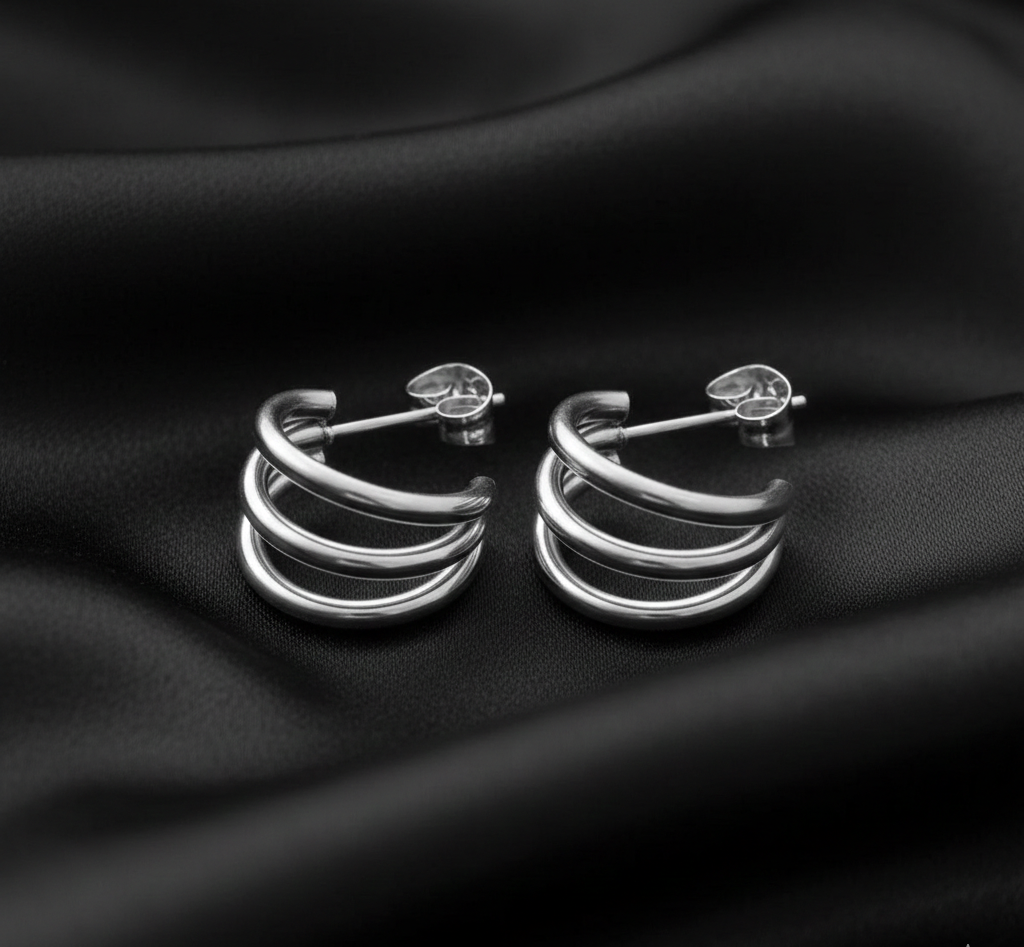 Pendientes Three - Trío de Elegancia Minimalista