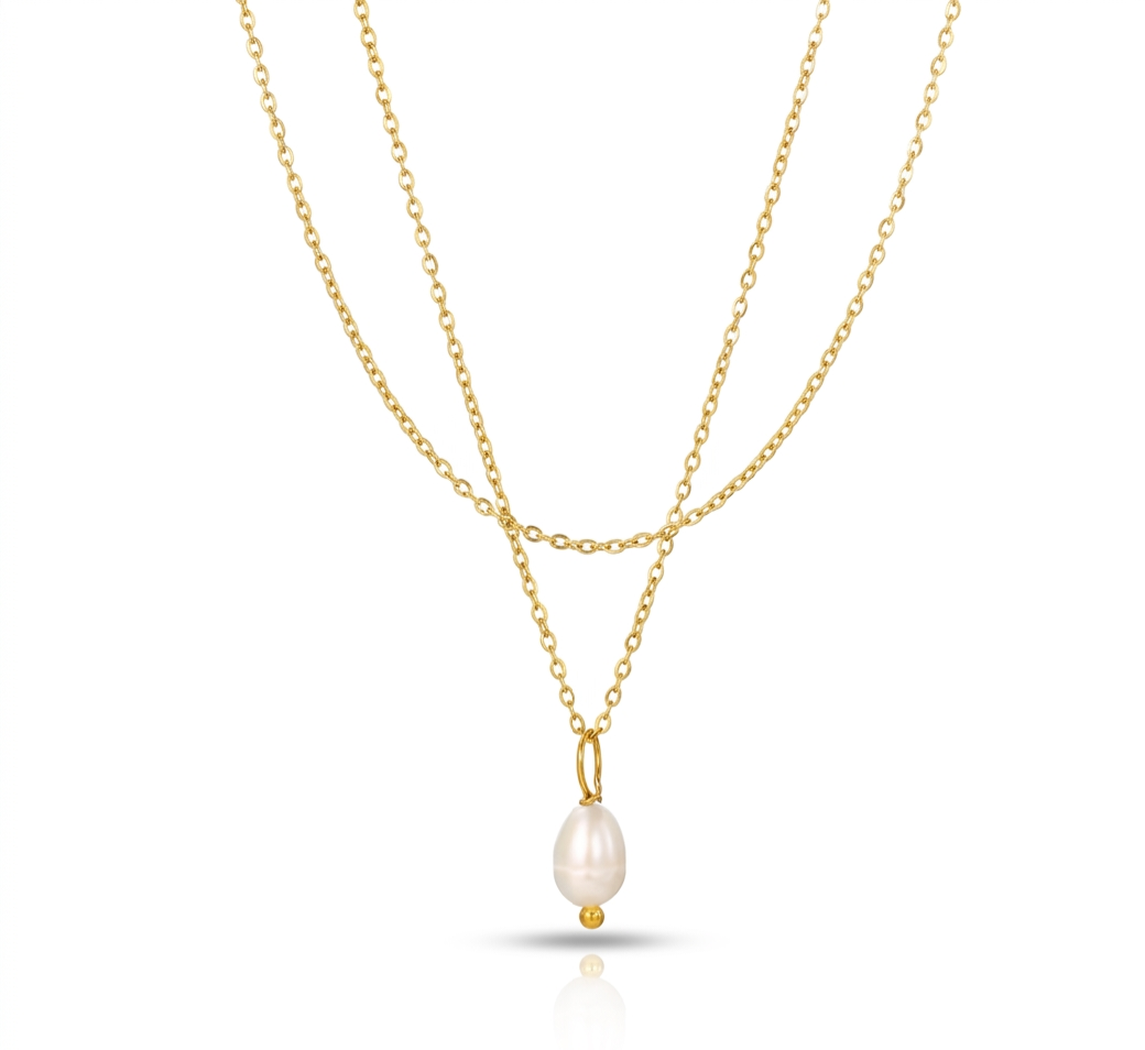 Collar Riviera Pearl – Double Layer