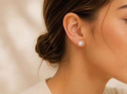 Pendientes Aura Pearl – Perla Minimal.