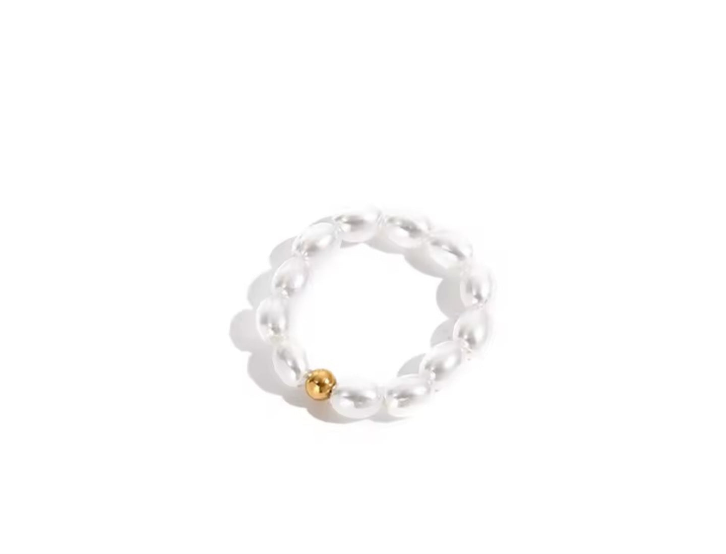 Anillo Pearl Classic – White Gold Minimal