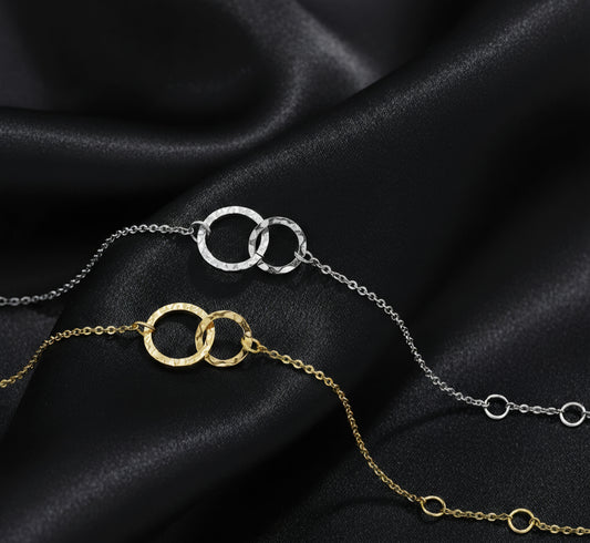 Pulsera entrelazados - El Vínculo Eterno- Acero inoxidable 316L