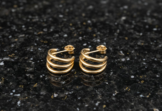 Pendientes Three - Trío de Elegancia Minimalista