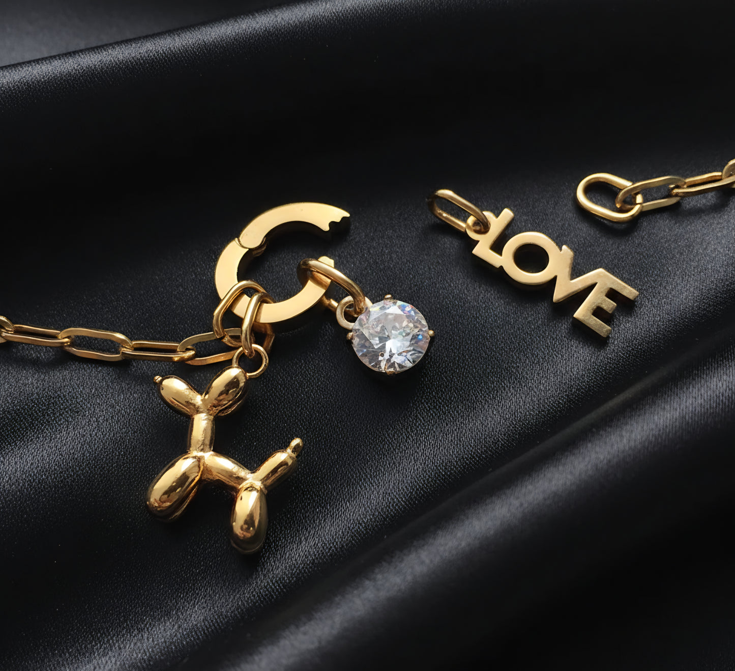 Dije "Leal" - Charm Teckel en Acero Quirúrgico