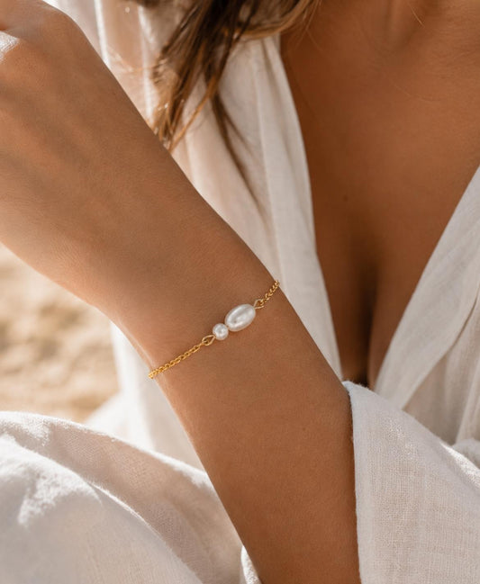 Pulsera Pearl Classic – Gold/Silver Minimal.