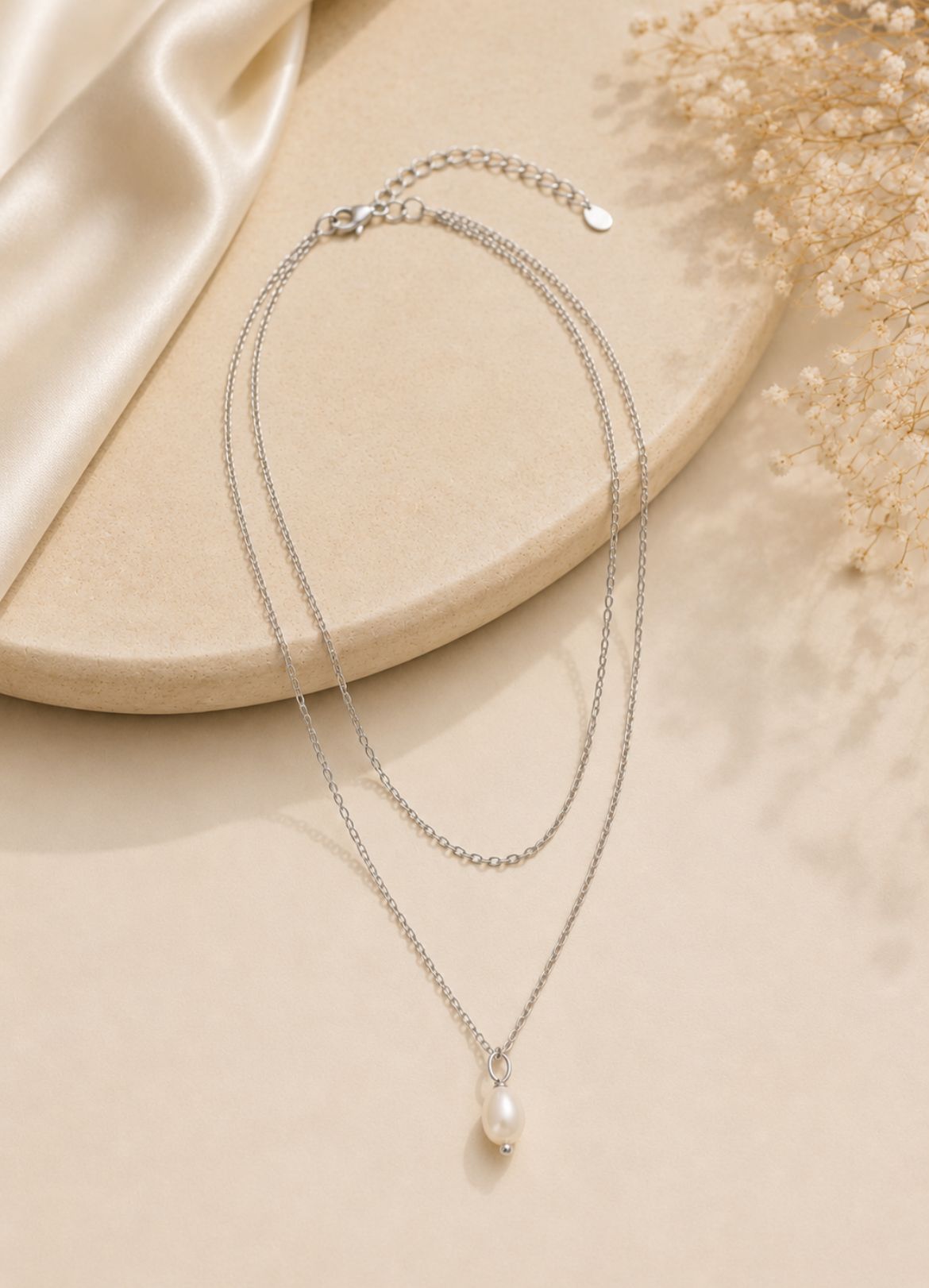 Collar Riviera Pearl – Double Layer