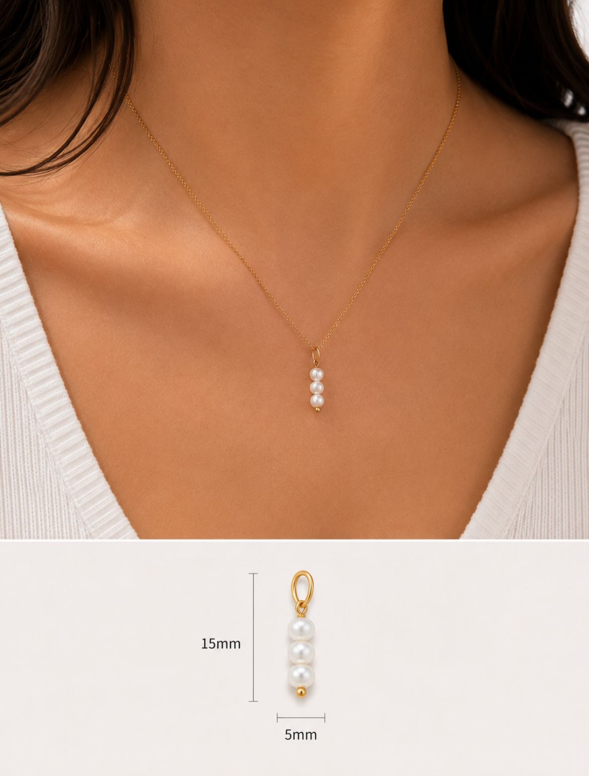 Dije Pearl Drop – Ocean Minimal