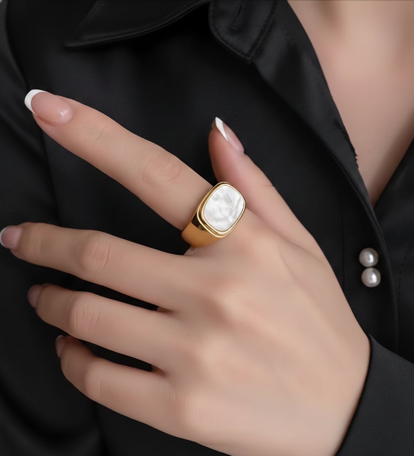 Anillo Dual - Equilibrio y Dualidad - acero inoxidable 316L