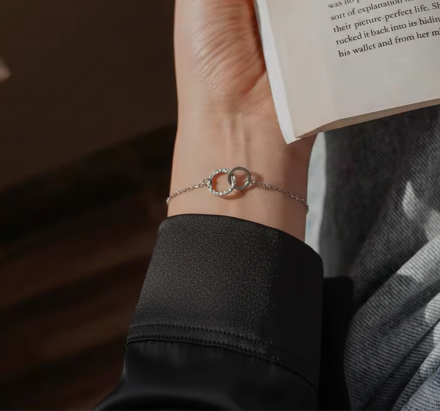 Pulsera entrelazados - El Vínculo Eterno- Acero inoxidable 316L